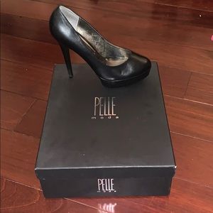 Black pelle moda heels